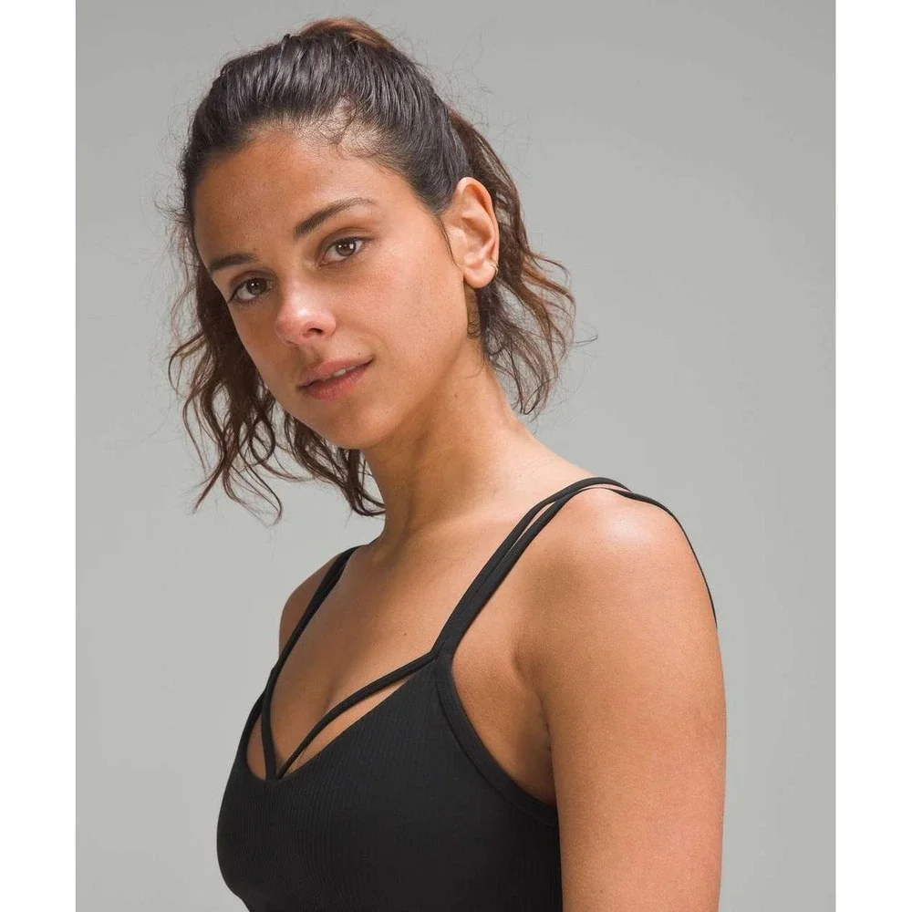 Lululemon Lululemon Align Strappy Ribbed Tank Top Black Size 6 - Picture 3 of 8